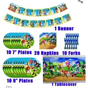 Sonic the Hedgehog Birthday Party Supplies Set